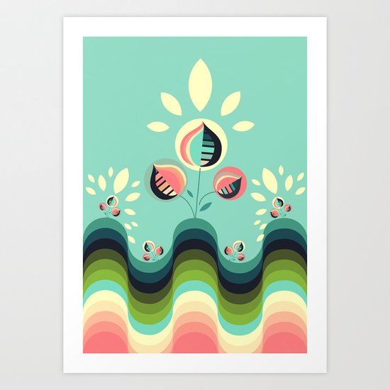 Happy Garden Art Print