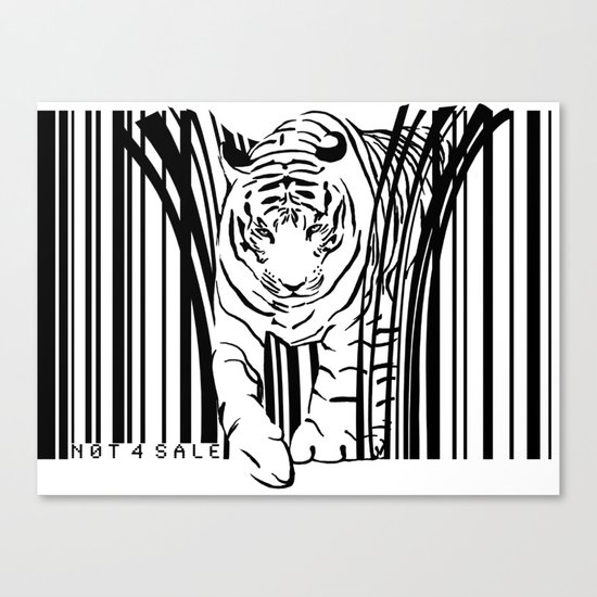 Tigers extinct in 12 years? Canvas Print