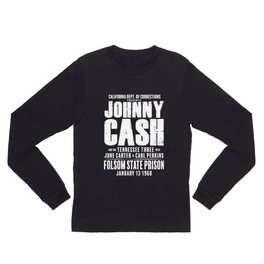Johnny Cash at Folsom Prison T-shirt Long Sleeve T Shirt