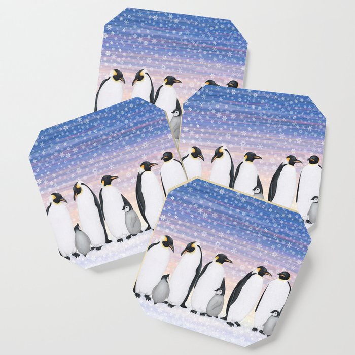 emperor penguin colony Coaster
