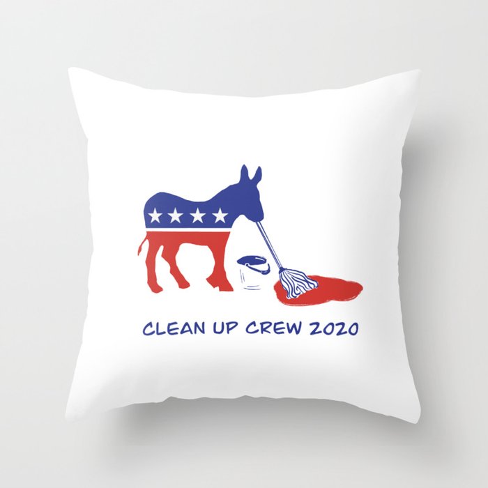 cleanupcrew2020 Throw Pillow