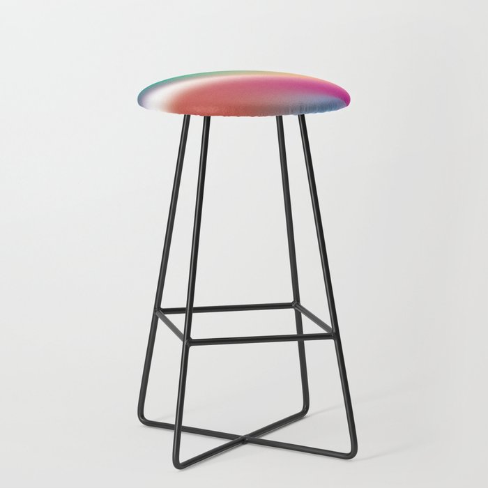 Bird of Paradise Multicolor Gradient Mesh Bar Stool