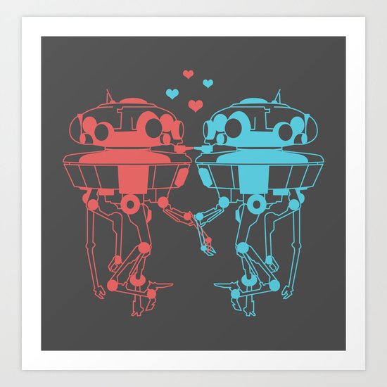 Probe Droid Lovin' Art Print