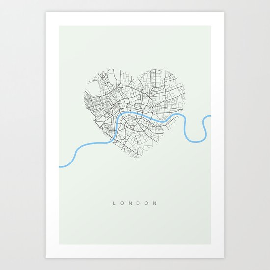 Streets of London Art Print