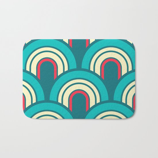 Retro Curves Bath Mat