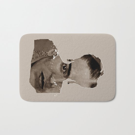 FRIDA - SHIRT version - sepia Bath Mat