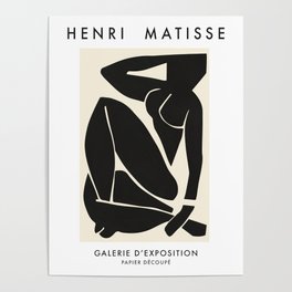 Henri Matisse Trois Noir  Poster