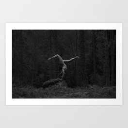 Finding Balance | Nude Handstand | Stockholm, Sweden Art Print | Black And White, Wilderness, Nudeyoga, Beautifulwoman, Sweden, Yogagirl, Scandinavia, Naked, Landscape, Findingbalance 
