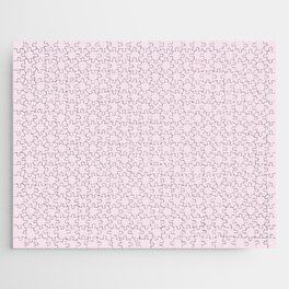 Ultra Pale Pastel Pink Solid Color Hue Shade - Patternless Jigsaw Puzzle