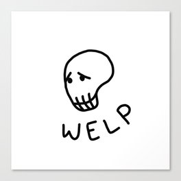 Welp Skull Canvas Print
