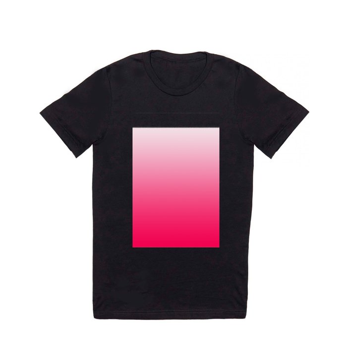 White and Warm Pink Gradient 045 T Shirt