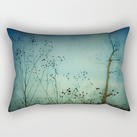 Fleeting Moment - Blue Shades Rectangular Pillow