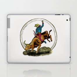 Full Moon Bull & Cowboy Laptop & iPad Skin