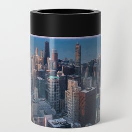 Chicago Skyline Graphic Art Can Cooler