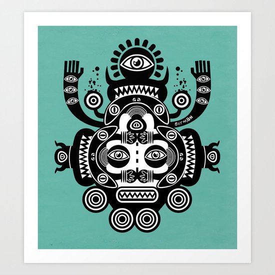 Râ Tatoo Art Print