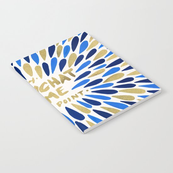 Snapchat – Navy & Gold Notebook