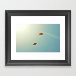 Monarch Sky Love Framed Art Print