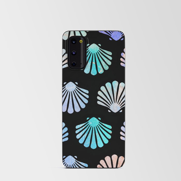 Pastel Gold Leaf Seashells Android Card Case
