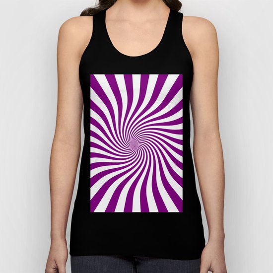 Swirl (Purple/White) Unisex Tank Top