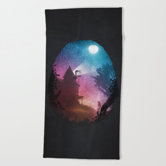 Young Astronomer Beach Towel