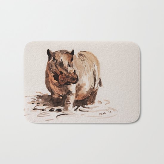 hippo Bath Mat