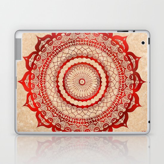 omulyána red gallery mandala Laptop & iPad Skin