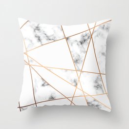 Marble Geometry 054 Throw Pillow