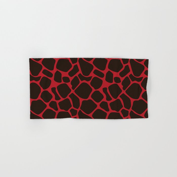red and black leopard print