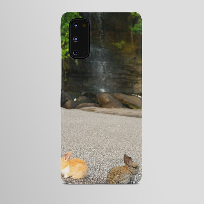 Rabbits Travelling Android Case