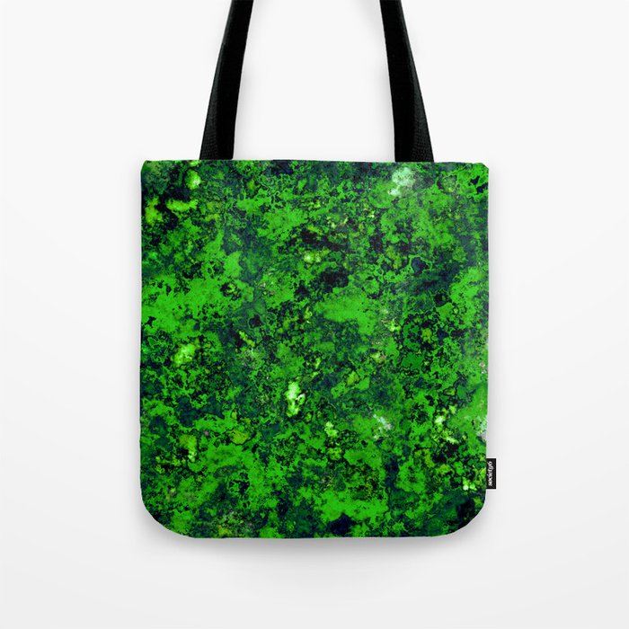 Green glass fragments Tote Bag
