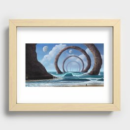 Shore of Stone Rings Recessed Framed Print
