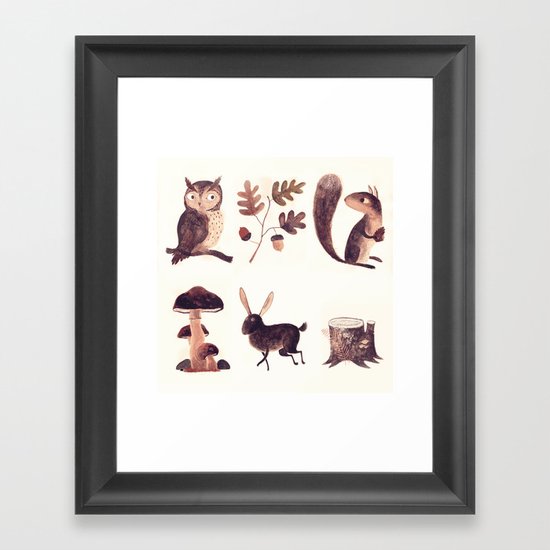 What you might find in the forest Framed Art Print
