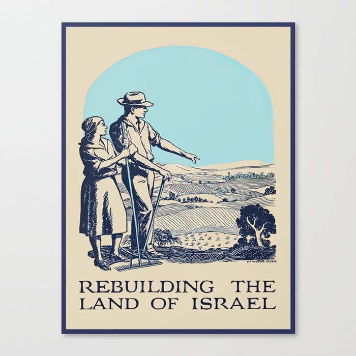 Book Cover, Rebuilding the Land of Israel, 1927 Canvas Print