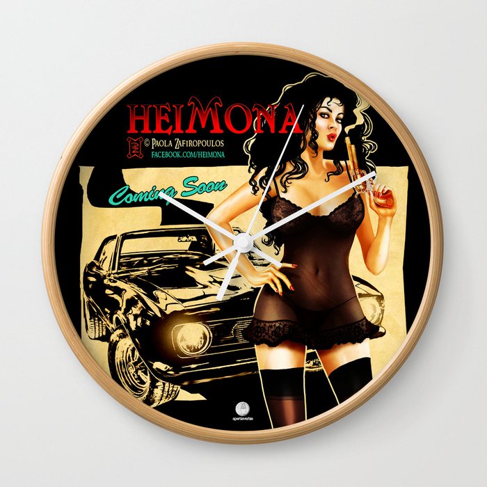HEIMONA - Poster -1 Wall Clock