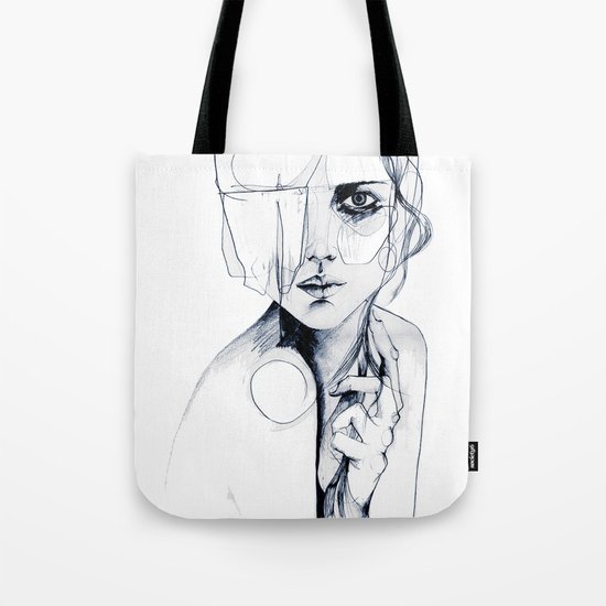 Sketch V Tote Bag