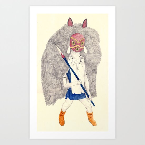 San | Princess Mononoke Art Print