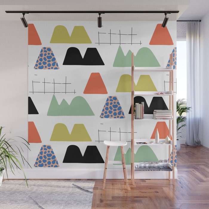 Abstract Mountain Wall Mural by BruxaMagica_susycosta Society6