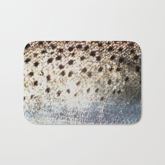 Trout Scales Bath Mat