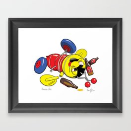 Boozy Bee Framed Art Print