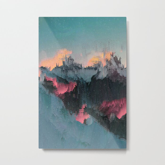 Glitched Landscapes Collection #1 Metal Print