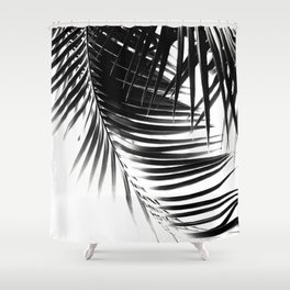 Palm Leaves Black & White Vibes #1 #tropical #decor #art #society6 Shower Curtain