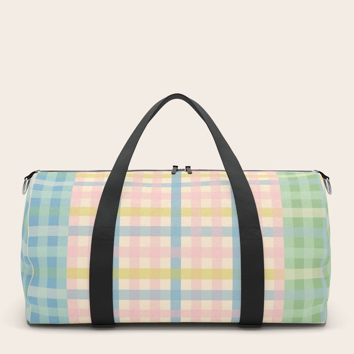 Checkered Patterned Duffle Overnight Bags Society6