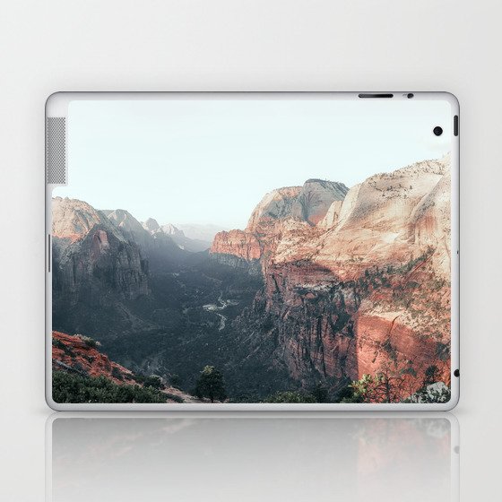 Sunrise Panorama Valley View Zion National Park Laptop & iPad Skin
