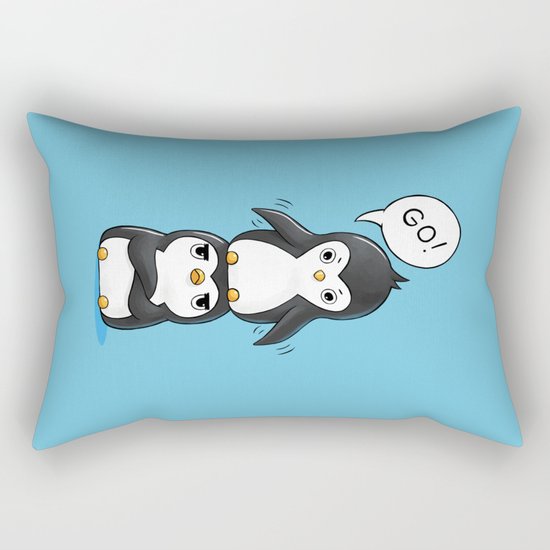 Penguins Rectangular Pillow