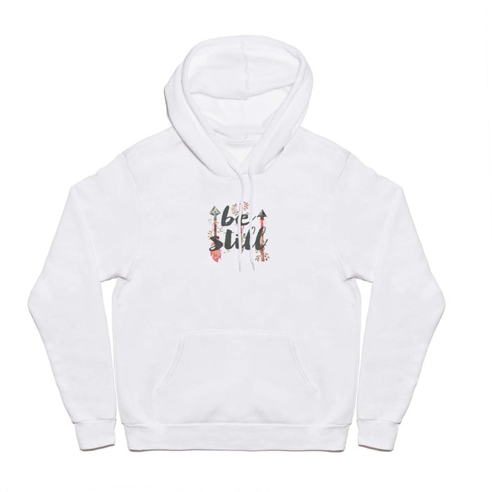 Be Still with Watercolor Feather Arrows Hoody