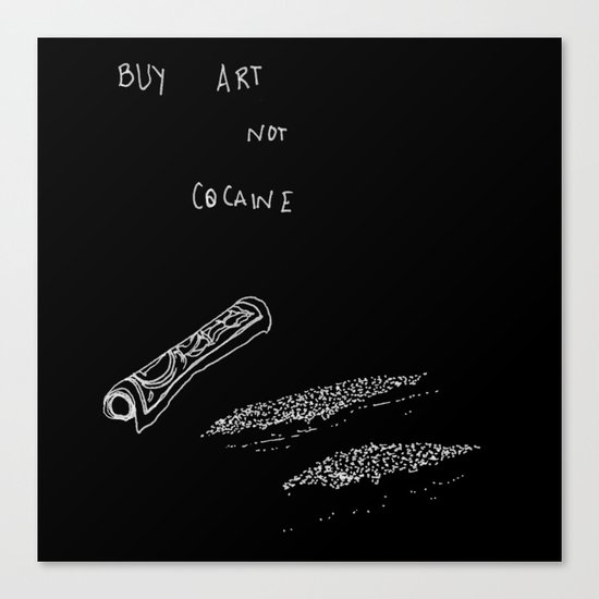 Cocaine Canvas Print