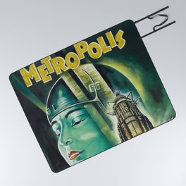 Vintage 1926 'Metropolis' Lobby Card Movie Film Poster by Fritz Lang Picnic Blanket