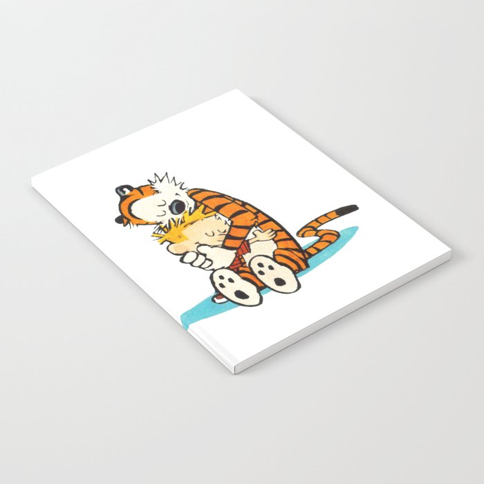 Calvin And Hobbes Hug Notebook By Miltonshelton