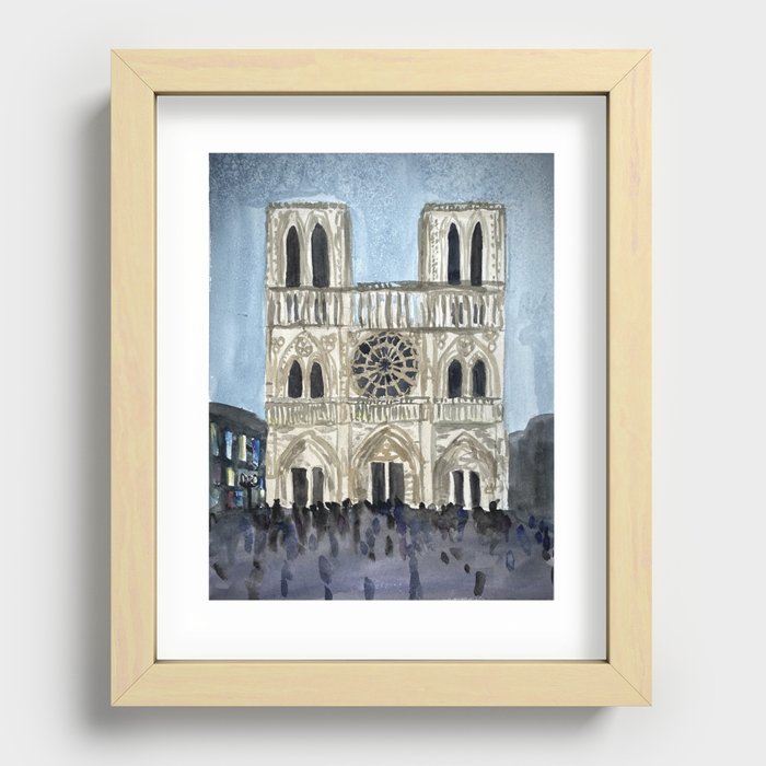Cathedrale Notre-Dame de Paris Recessed Framed Print