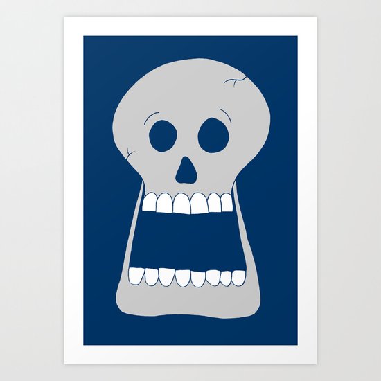Halloween Skull Art Print
